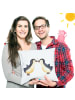 Mr. & Mrs. Panda Kopfkissen Pinguin Liebe ohne Spruch in Weiß