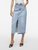 Vila Jeansrock in Light Blue Denim