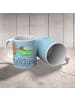 Mr. & Mrs. Panda Kaffeetasse Oma Baden mit Spruch in Blau Pastell
