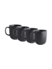 Butlers 4x Tasse mit Henkel 400ml CASA NOVA in Schwarz