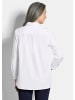 GOLDNER Kurzgröße:  Baumwollbluse mit Hemdkragen in weiß
