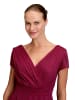 Vera Mont Cocktailkleid im Glitzer-Look in Rot/Grau