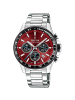Festina Herrenuhr Chronograph Stahl/Rot