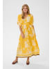 SAINT TROPEZ Kleid RashedaSZ Gerade Passform in Golden Apricot Flower Bouquet