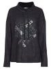 Gina Laura Sweatshirt in black melange