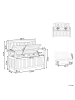 Beliani Gartenbank SOVANA in Braun/Beige - (W) 120 x (H) 91 x (L) 60 cm