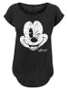 F4NT4STIC Long Cut T-Shirt PLUS SIZE Disney Micky Maus in schwarz