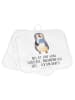 Mr. & Mrs. Panda Topflappen Pinguin Lolli mit Spruch in Weiß