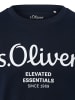 s.Oliver T-Shirt in marine weiß