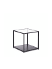 relaxdays Beistelltisch in Schwarz - (B)50 x (H)50 x (T)50 cm