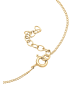 Elli Armband 925 Sterling Silber mit Smiling Face, Plättchen, Smiling Face in Gold