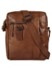 SPIKES & SPARROW Umhängetasche echt Leder in cognac