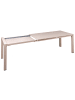 Beliani Esstisch ARDESIO in Beige - (W) 90 x (H) 75 x (L) 160 cm