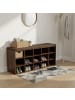 relaxdays Schuhbank in Dunkelbraun - (B)105 x (H)48 x (T)30 cm