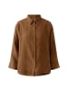 Oui Leinenbluse in partridge