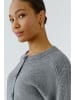 Oui Strickjacke in steel grey