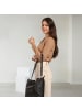 Florence Florence Schultertasche, Beuteltasche Leder schwarz ca. 42 cm