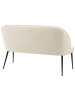 Beliani 2-Sitzer Sofa OSBY in Beige/Schwarz - (W) 130 x (H) 85 x (L) 49 cm