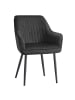 SONGMICS Esszimmerstuhl Tyra in Schwarz - (B)62.5 x (H)85 x (T)60 cm
