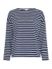 Fransa FRSIVA TEE 5 loose fit in Navy Blazer mix