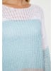 usha BLUE LABEL Damen Pullover in Weiss hellblau grau