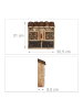 relaxdays Insektenhotel in Natur - (B)30,5 x (H)31 x(T)9,5 cm