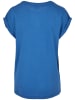 Urban Classics Urban Classics Damen Ladies Extended Shoulder Tee in sporty blue