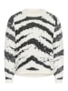 Kaffe Strickpullover KAbiva Regular fit in Chalk Black Animal
