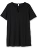 sheego Longshirt in schwarz