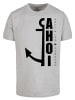 F4NT4STIC T-Shirt Ahoi Anker Crop Knut & Jan Hamburg in grau meliert