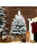 HOMCOM Weihnachtsbaum-37L x 37B x 60H cm-Grün+Weiß