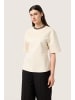Soaked in Luxury T-shirt SLMagana Gerade Passform in Whitecap Gray