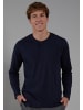 CECEBA Longsleeve Houston in blau-dunkel-uni