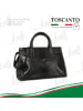 Toscanto Leder Henkeltasche Toscanto Tasche schwarz ca. 40cm