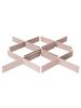 Beliani Wasserbett Podest BEDROCK in Braun - (W) 140 x (H) 20 x (L) 200 cm