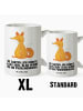 Mr. & Mrs. Panda XL Tasse Einhorn Wunsch mit Spruch in Weiß
