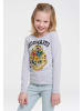 Logoshirt Langarmshirt Hogwarts in grau-meliert