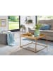 KADIMA DESIGN Couchtisch Glas Metall 60x60x41 cm Sofatisch Verspiegelt, Design