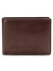 Farmhood Memphis Geldbörse RFID Schutz Leder 12.5 cm in dark brown