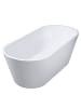 Lykke Badewanne Polar Deluxe in Weiß 1600x750x580mm