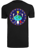 F4NT4STIC T-Shirt NASA Classic Globe Astronauts in schwarz