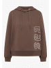 Cecil Hoody mit Front- und Rückenprint in Urban Taupe
