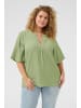 KAFFE curve Kurzarm-Bluse KCmorine Regular fit in Oil Green