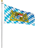 normani Fahne Bundesländerflagge 90 cm x 150 cm in Bayern