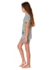 NORMANN Shorty kurzarm Schlafanzug Sterne - 74280 in grau