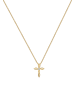 Elli DIAMONDS  Halskette 585 Gelbgold Kreuz in Gold