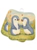 Mr. & Mrs. Panda Topflappen Pinguine trösten Design ohne Spruch in Weiß