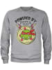 Teenage Mutant Ninja Turtles Pullover "Powered By Pizza Sweatshirt" in Grau