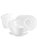 Seltmann Weiden 6er Set Kaffeetassen mit Untertassen Life Fashion in 240 ml in Luxury White