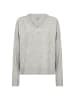 soyaconcept SC-ORLEAN 15 V-Ausschnitt-Pullover in Lt Grey Melange